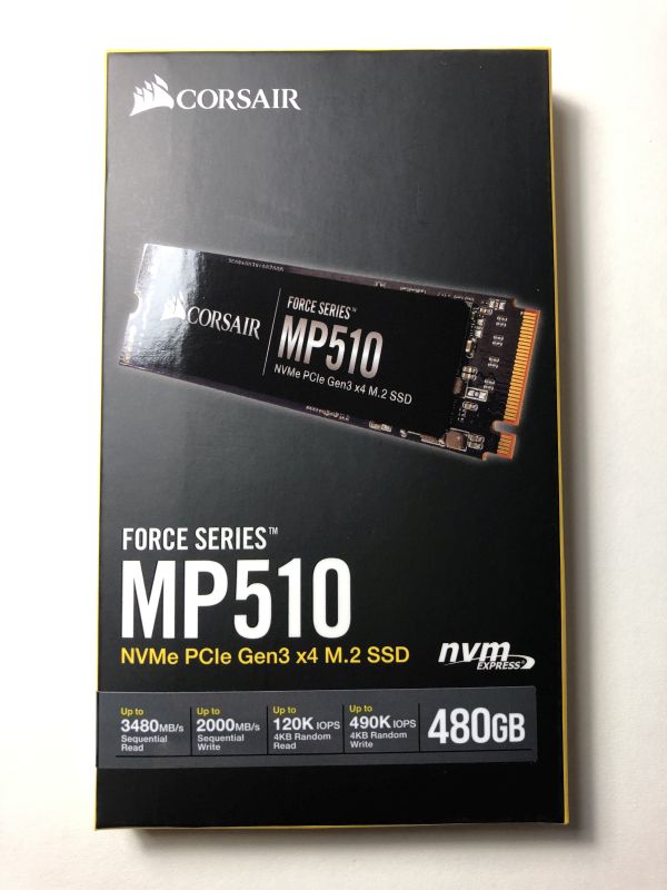 bis zu 3480 MB/s Corsair Force MP510 480 GB NVMe PCIe Gen3 x4 M.2-SSD 